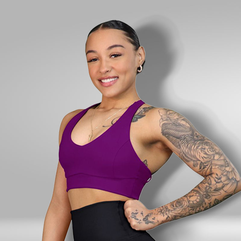 Peace Back Sport Bra