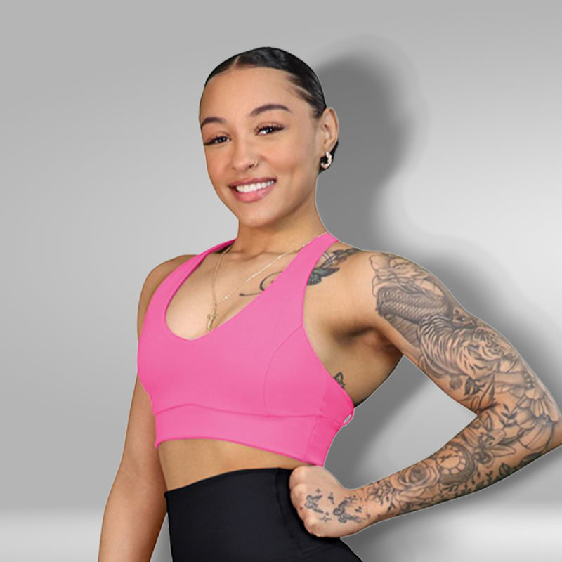 Peace Back Sport Bra