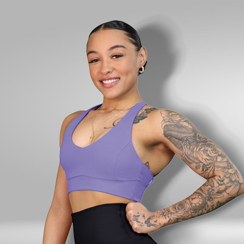 Peace Back Sport Bra