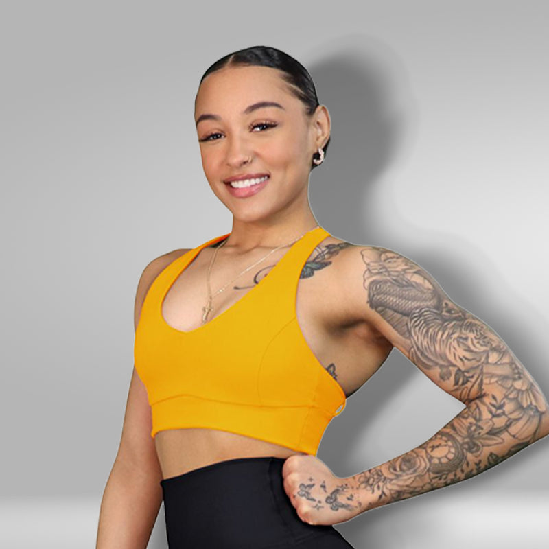 Peace Back Sport Bra
