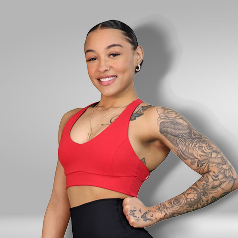 Peace Back Sport Bra