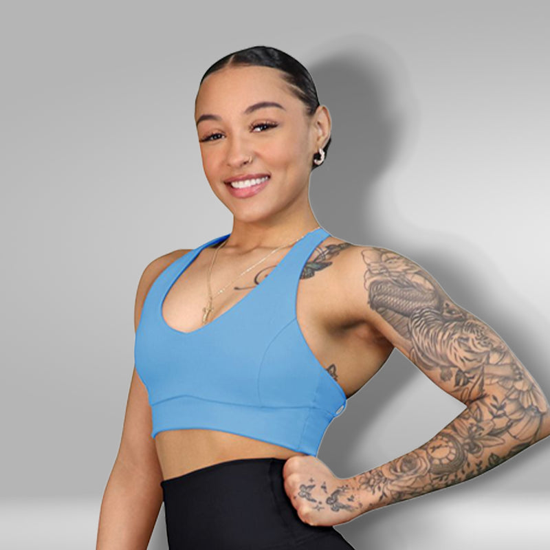 Peace Back Sport Bra